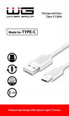 Datový kabel Type-C - USB-A, bílá
