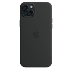 Silikonový kryt s MagSafe iPhone 15 Plus, černá