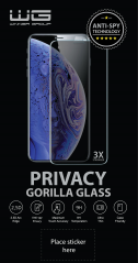 Ochranné sklo 4D Privacy Full Glue iPhone 15, černá