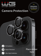 Ochranné sklo - Camera Glass iPhone 15/15 Plus, černá