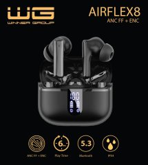 Sluchátka AirFlex 8, černá