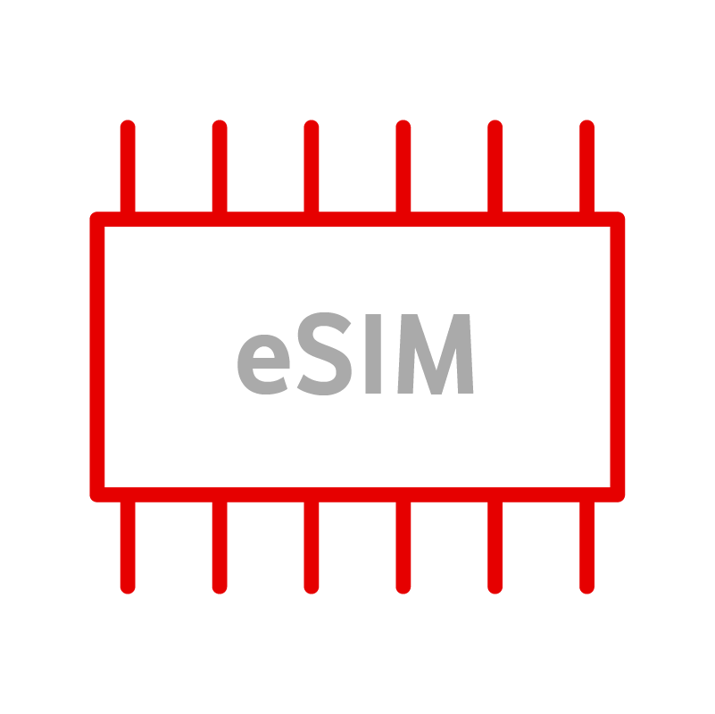 Integrovaný eSIM čip Integrovaný eSIM čip