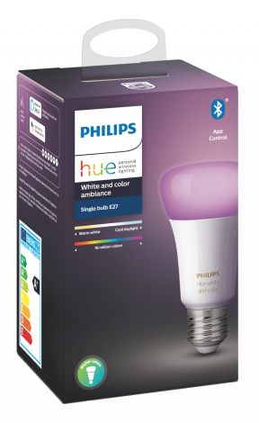 Philips Hue Bluetooth žárovka LED E27 9W