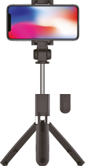 Teleskopická tyč tripod pro selfie foto s bluetooth, černá