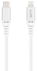 Datový kabel MFI Type-C - Lightning 1m, bílá