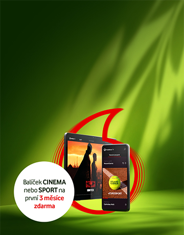 Banner pro Vodafone TV CINEMA a SPORT