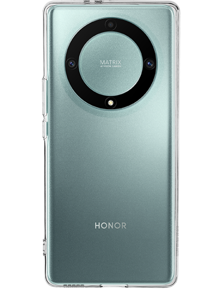 Custodia Glitter Floreale Per Honor Magic 5 Lite 5G - Cover In Silicone TPU Trasparente Con Carta Lucida, Blu, Protezione Antiurto