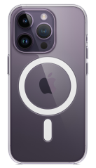 Pouzdro Comfort Magnet iPhone 14 Pro, průhledná