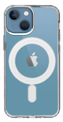 Pouzdro Comfort Magnet iPhone 13 Mini, průhledná
