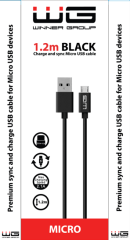 Datový kabel Micro USB - USB-A, černá