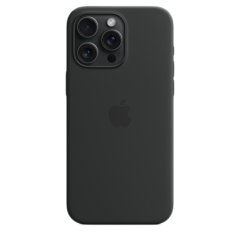 Silikonový kryt s MagSafe iPhone 15 Pro Max, černá