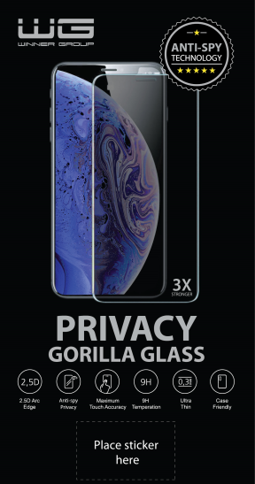 Ochranné sklo 4D Privacy Full Glue iPhone 15