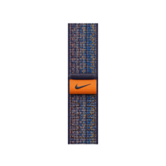 Řemínek Apple Watch 45mm Game Royal - Orange Nike Sport Loop, modrá-oranžová