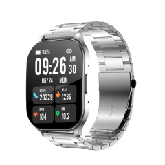 Chytré hodinky AirFlexOne, stříbrná