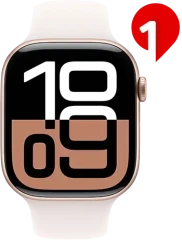 Apple Watch Series 10 GPS + Cell 42mm, růžově zlatá - světle růžový