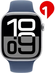 Apple Watch Series 10 GPS + Cell 46mm, stříbrná B-M/L