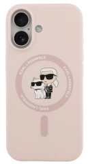 Pouzdro Karl Lagerfeld Liquid Silicone K&Ch MagSafe iPhone 17 růžová