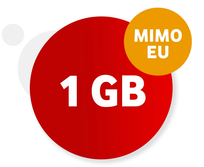 2 propojené kruhy s popiskem nově většího množství dat z původních 500 MB na 1 GB
