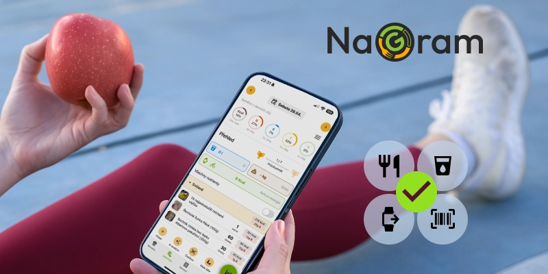 mobilní telefon s otevřenou aplikací Nagram