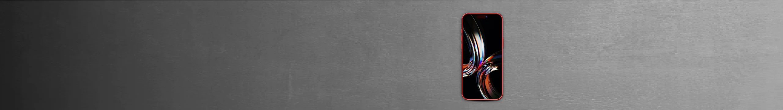 Mobilní telefon na šedém pozadí.