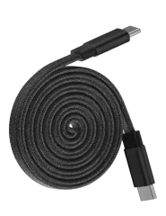 Datový kabel 240W magnetický a samonavíjecí Type-C - Type-C černá