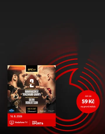 Banner pro Sledujte UFC 330 s&nbsp;Vodafone&nbsp;TV