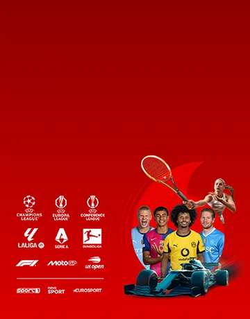 Banner pro GIGA nálož sportu na&nbsp;Vodafone&nbsp;TV